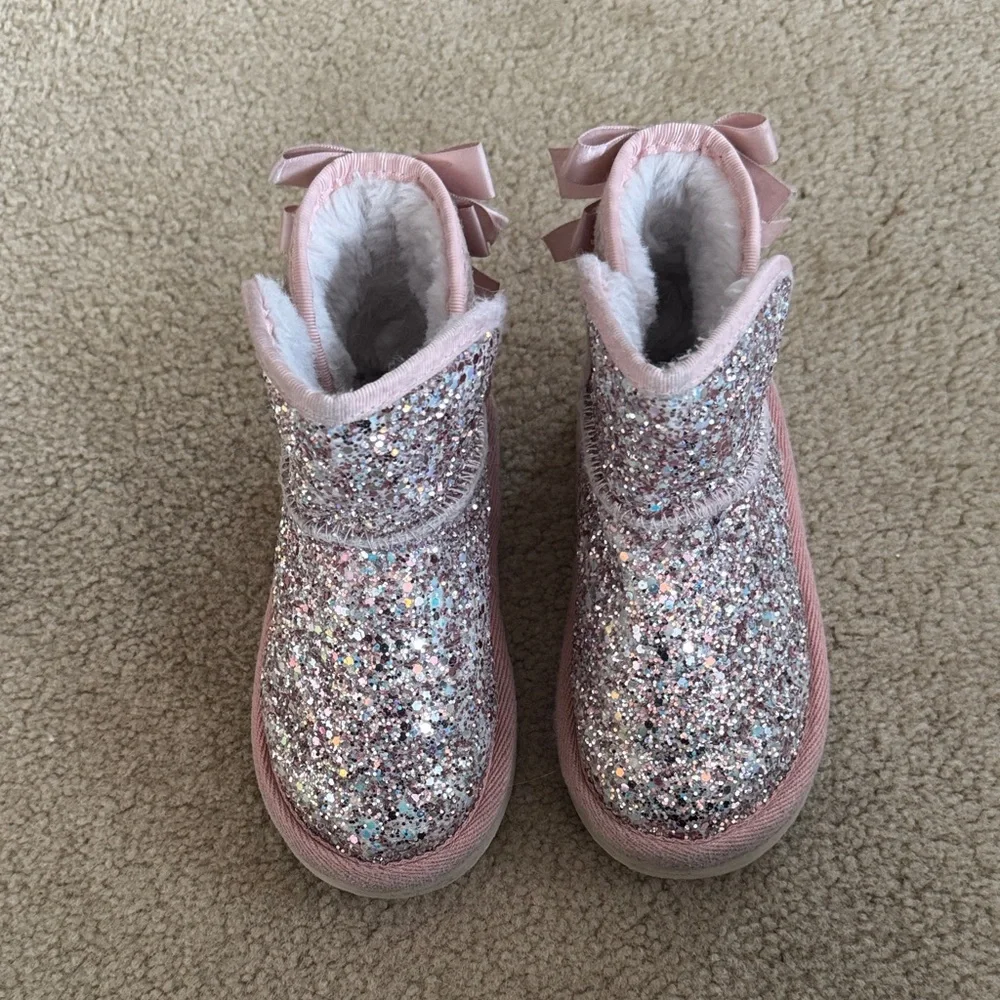 Love & Grow Sparkly Pink Kids Boots 10